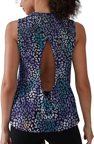 Women’s Cross Back Sleeveless Workout Tank Top