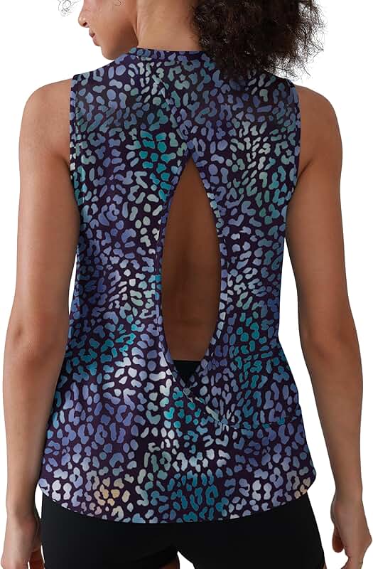 Women’s Cross Back Sleeveless Workout Tank Top