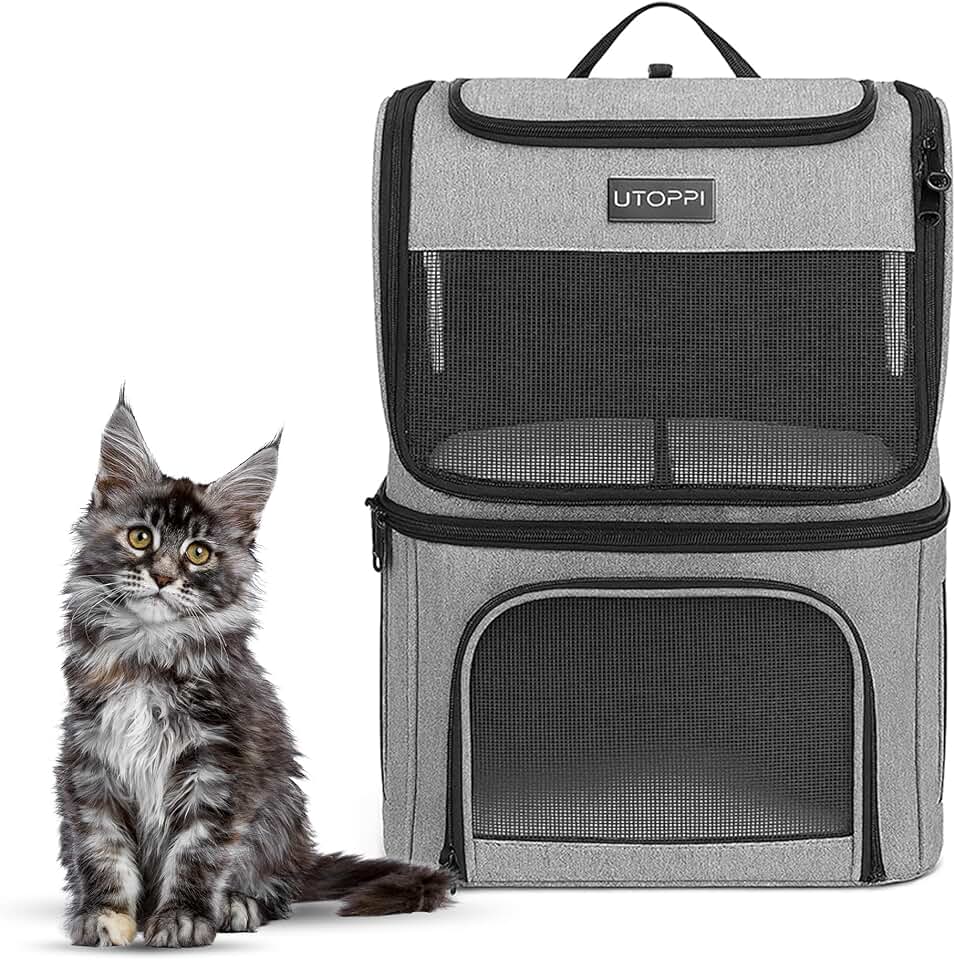 Foldable Breathable Cat and Small Dog Backpack Carrier