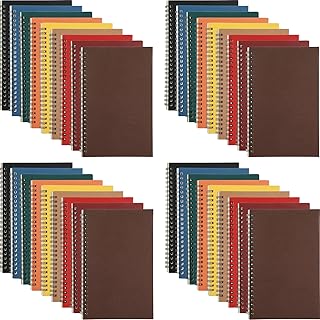 Set of 36 A5 Spiral Notebooks in Multiple Colors
