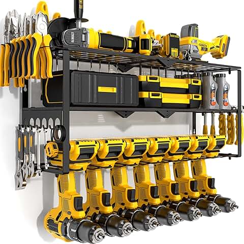 Heavy Duty 3-Layer Power Tool Wall Mount Organizer