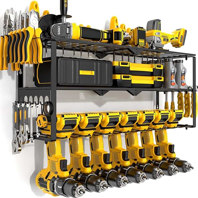 Heavy Duty 3-Layer Power Tool Wall Mount Organizer