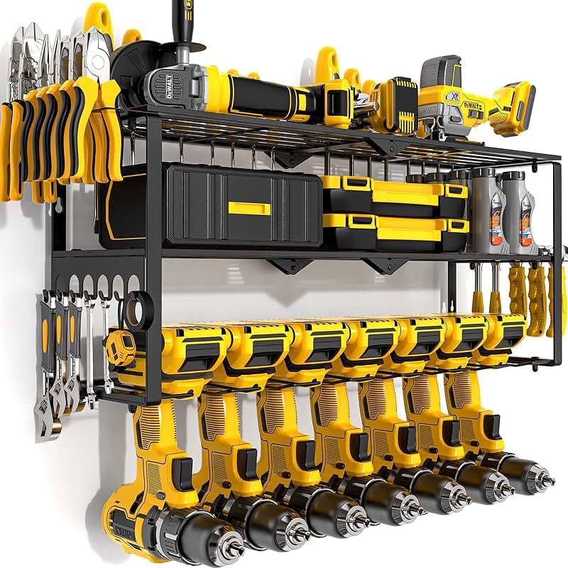 Heavy Duty 3-Layer Power Tool Wall Mount Organizer