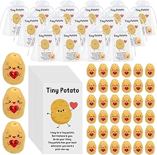 Set of 100 Cute Potato Gifts with Heart Cards