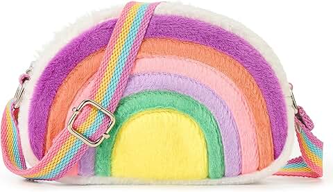 Cute Small Rainbow Crossbody Bag for Little Girls