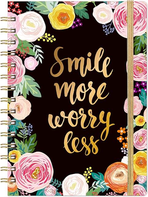 Ruled Spiral Notebook with Waterproof Cover