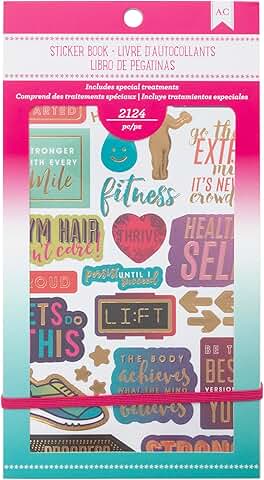 Fitness Sticker Book with 2124 Pieces