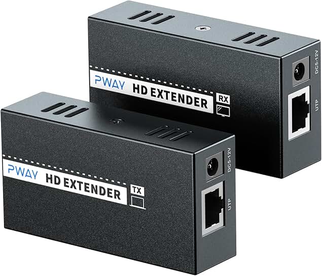 HDMI Extender Over Ethernet, 492Ft, 1080P, Plug & Play