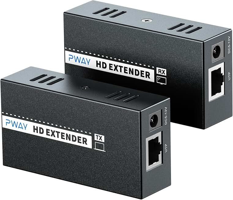 HDMI Extender Over Ethernet, 492Ft, 1080P, Plug & Play
