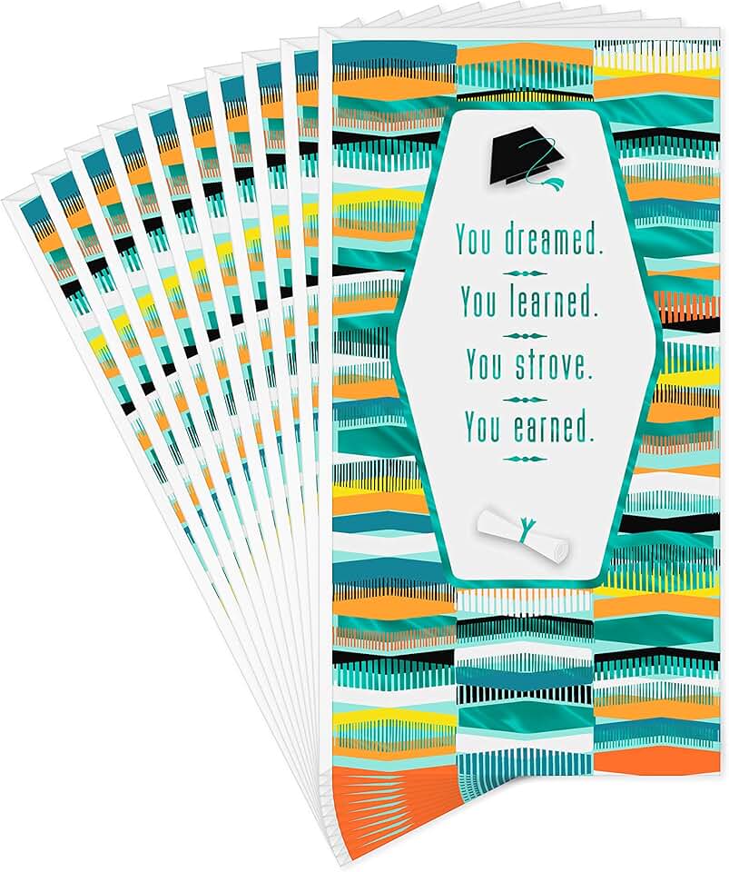 Graduation Card and Money Holder Set (6 Pieces)