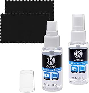 Lens and Screen Cleaning Kit with Spray and Cloth