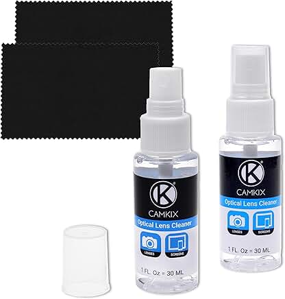Lens and Screen Cleaning Kit with Spray and Cloth