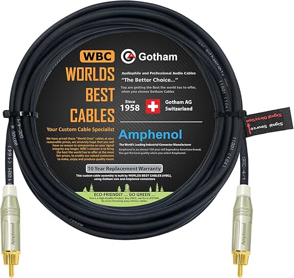 50 Foot Star-Quad Center-Channel Subwoofer Cable