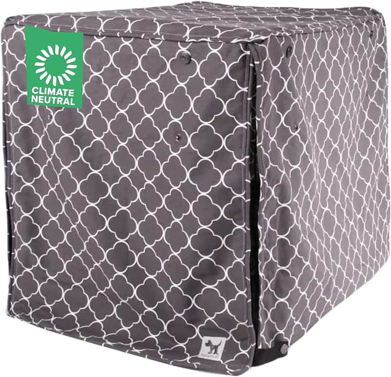 Dog Crate Cover with Roll-Up Panels, 42x28x31