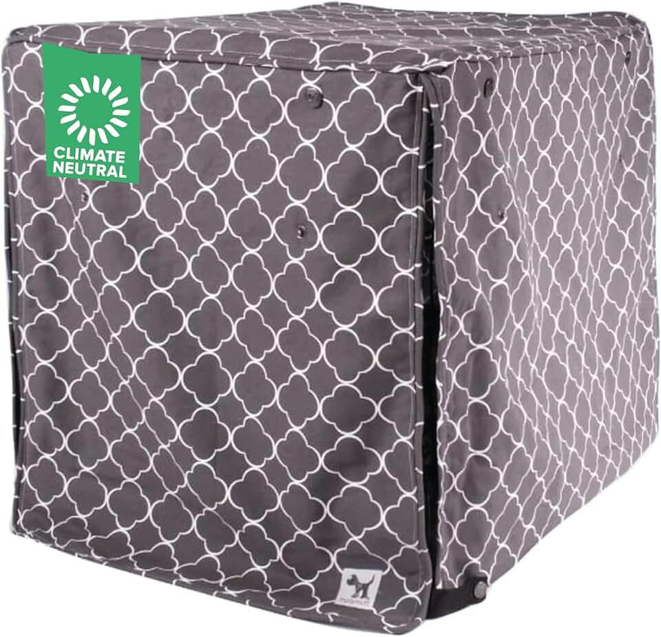 Dog Crate Cover with Roll-Up Panels, 42x28x31