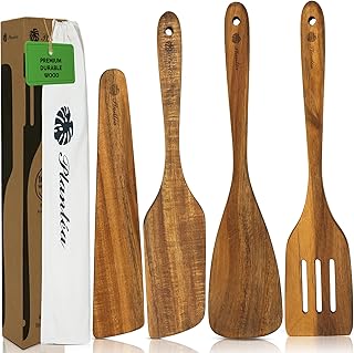 4-Piece Acacia Wooden Cooking Spatula Set