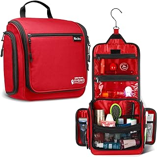 Large Waterproof Travel Toiletry Bag with 19 Compartments