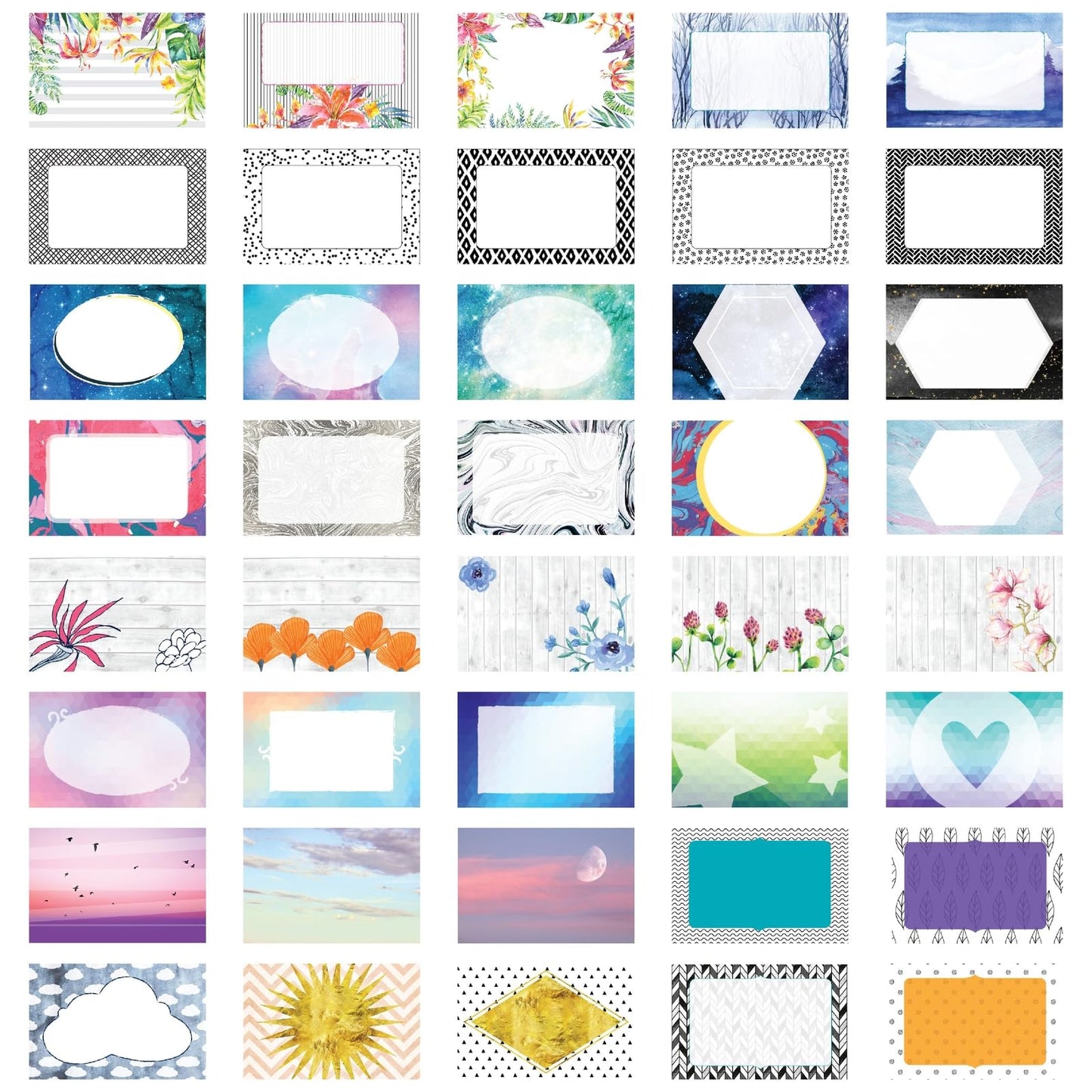 40 colorful scripture greeting cards, 3x2 inches