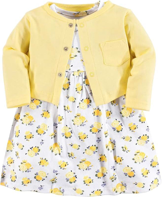Baby Girl Dress with Cardigan