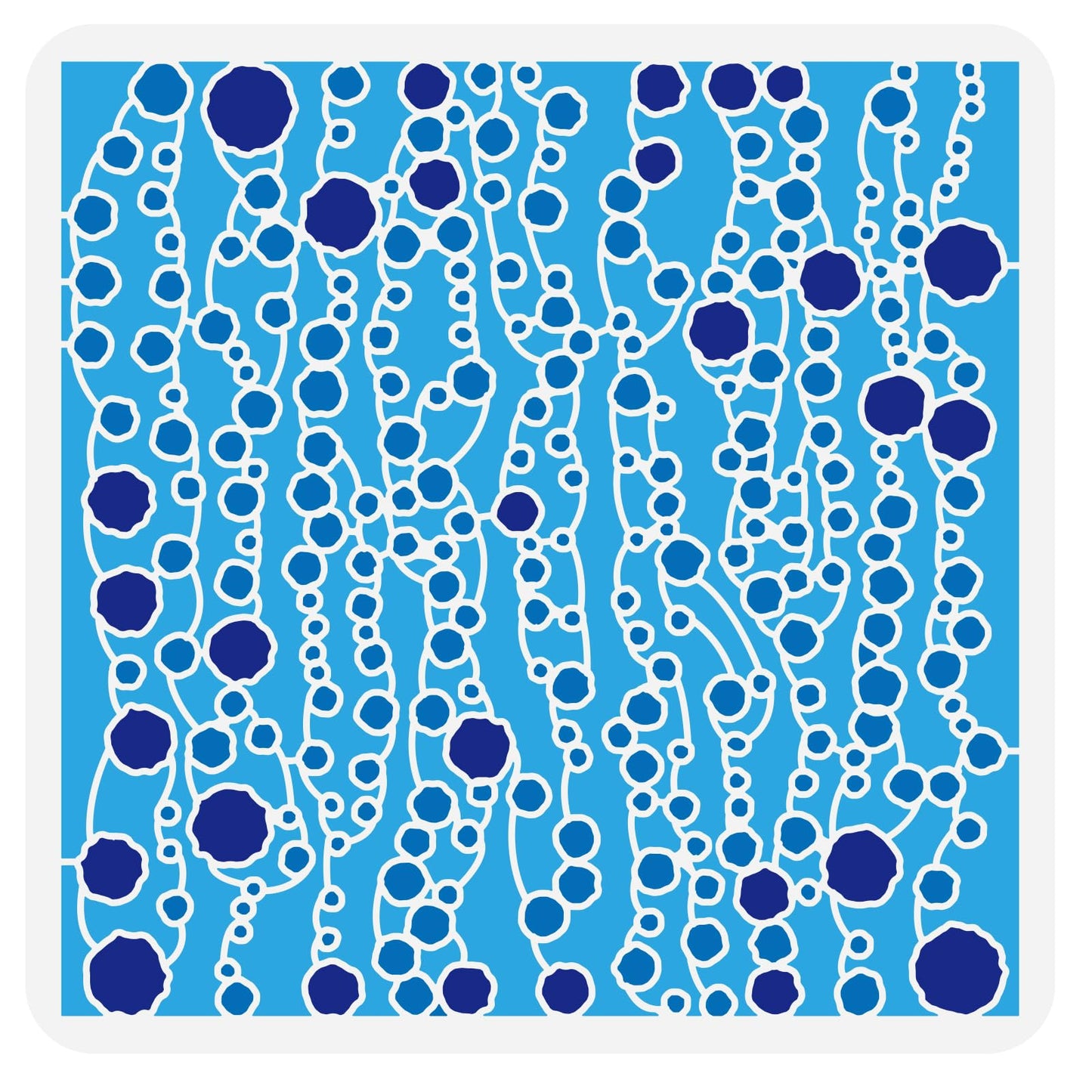 Air Bubbles Pattern Template 11.8x11.8 Inch Plastic Reusable