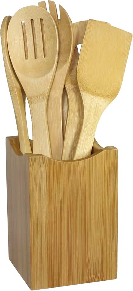 7-Piece Bamboo Cooking Utensil Set
