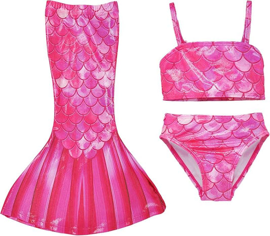 Girls' UPF 50+ Mermaid Shell Swimsuit