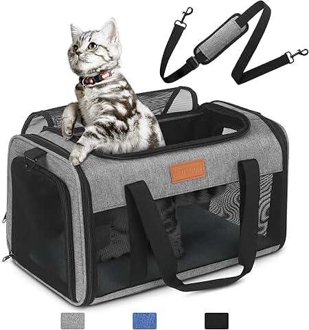 Pet Carrier for Small Cats, Underseat, Soft Sided