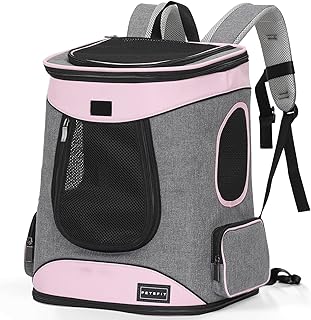 Dog Backpack Carrier with Comfortable Waist Cushion for Small Pets