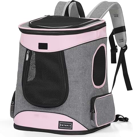 Dog Backpack Carrier with Comfortable Waist Cushion for Small Pets