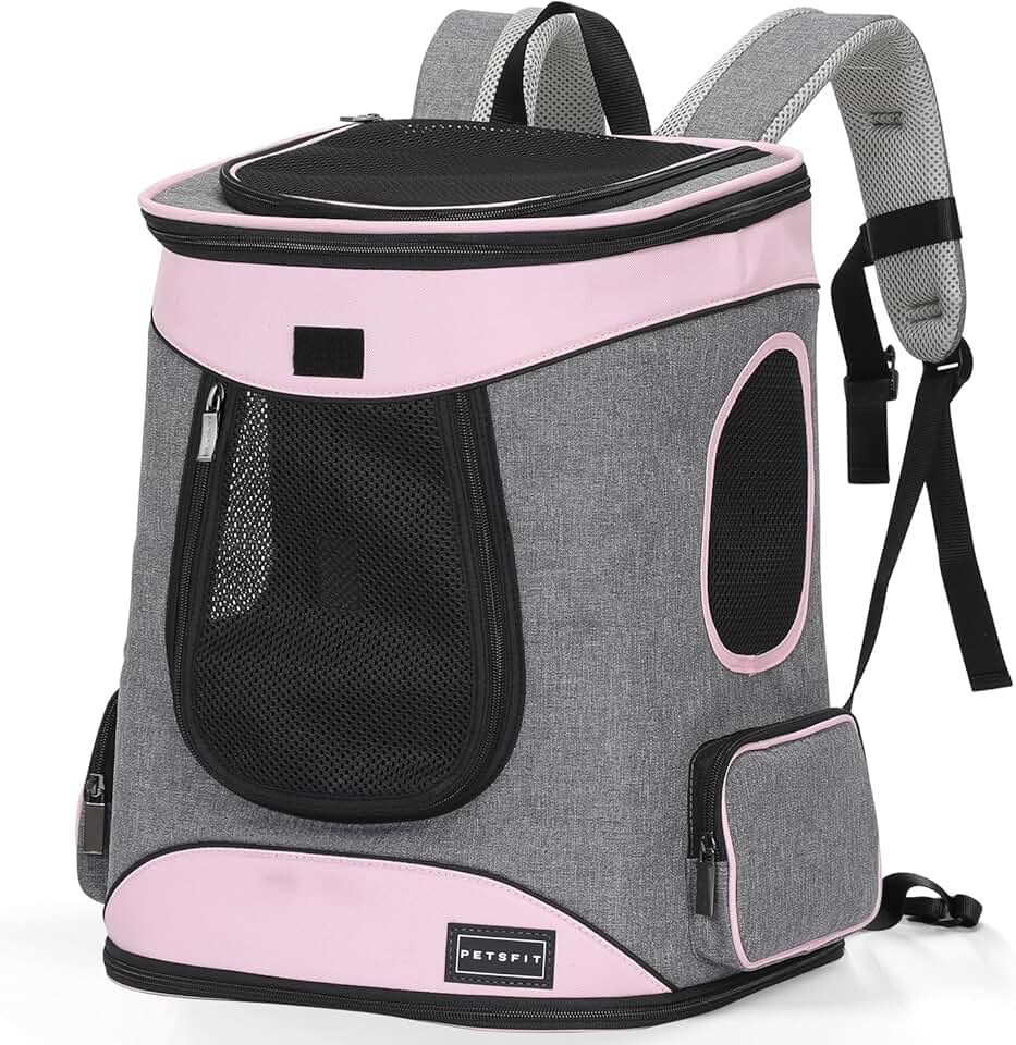 Dog Backpack Carrier with Comfortable Waist Cushion for Small Pets