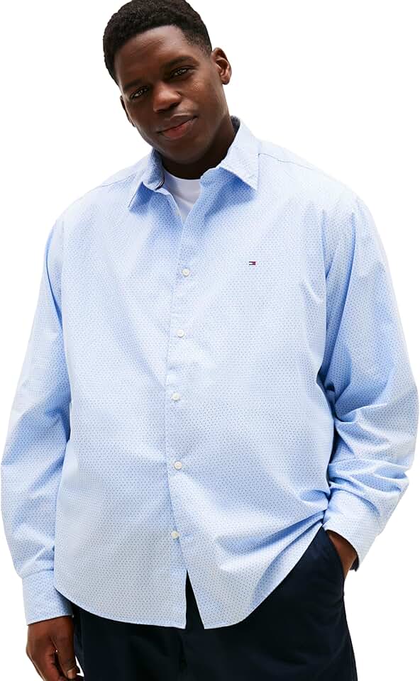 Men's Long Sleeve Poplin Button-Down Shirt