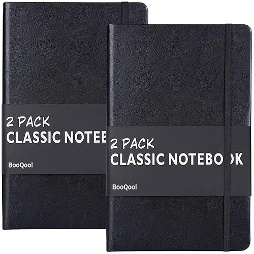 Two Classic Ruled Notebooks with Hard Cover