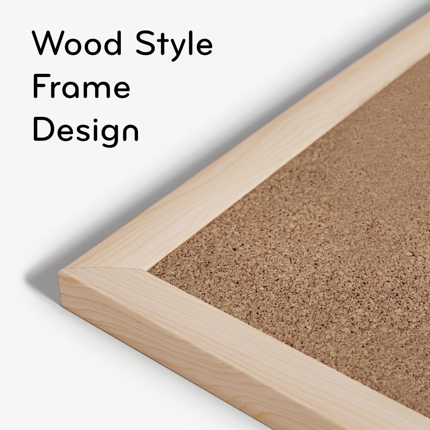 18x24 Inch Cork Bulletin Board with Light Birch Frame