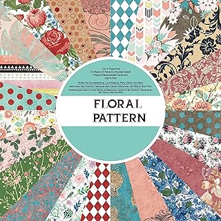 Double-Sided Floral Scrapbook Paper, 12x12, 24 Pages