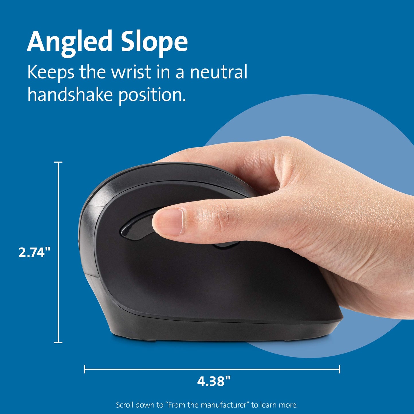 Ergonomic Vertical Wireless Mouse (K75575WW)
