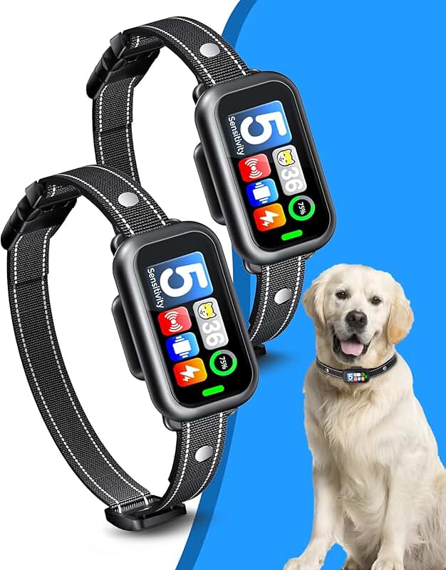Dog Bark Collar for All Sizes with Adjustable Sensitivity