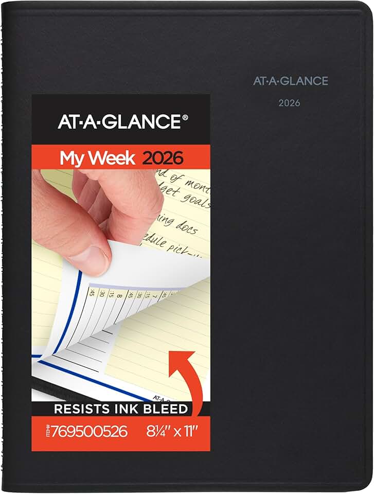 Large 2026 Weekly and Monthly Appointment Book