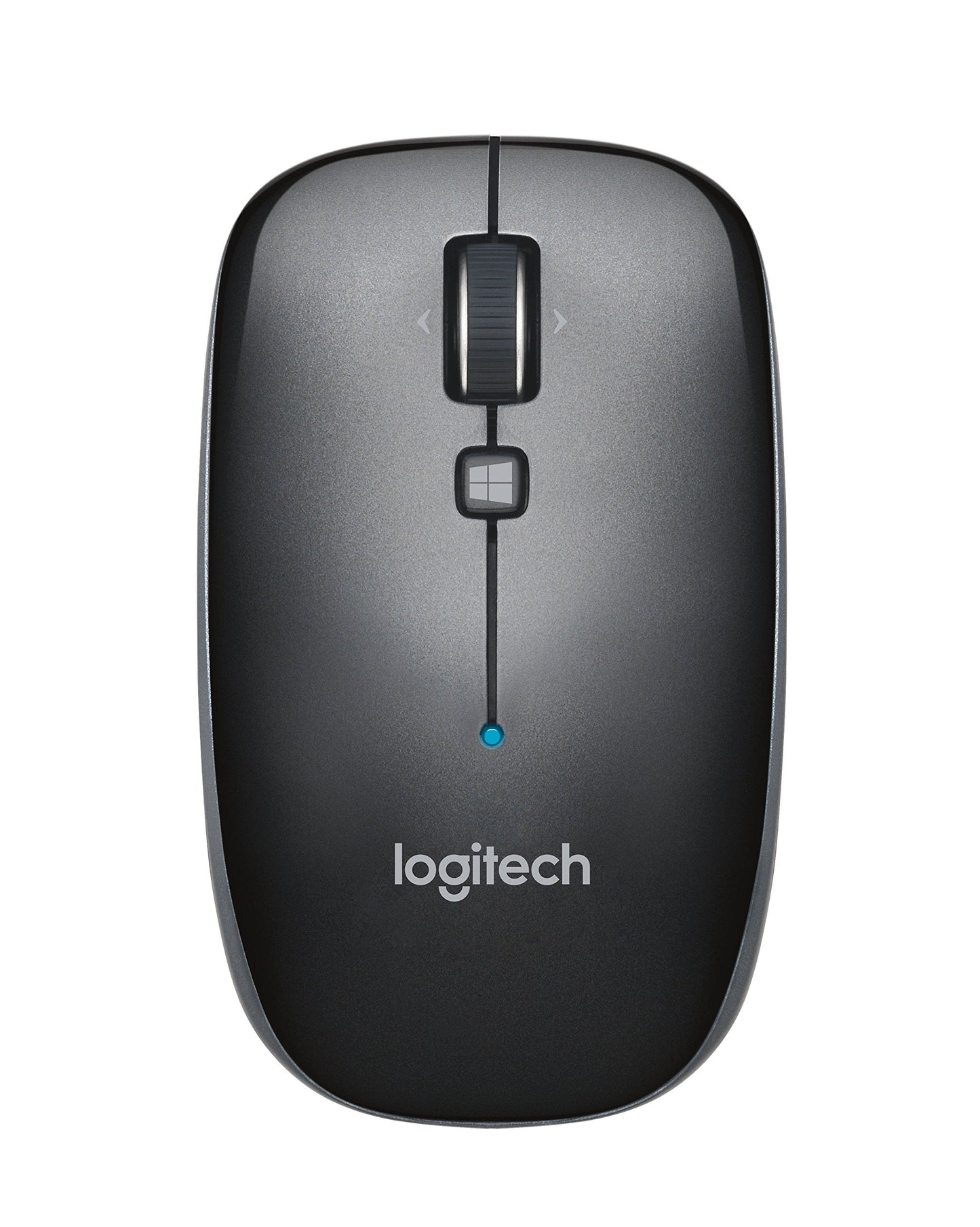 M557 Bluetooth Mouse - Wireless Mouse with 1 Year Battery Life, Side-to-Side Scrolling, and Right or Left Hand Use with Apple Mac or Microsoft Windows Computers and Laptops, Gray