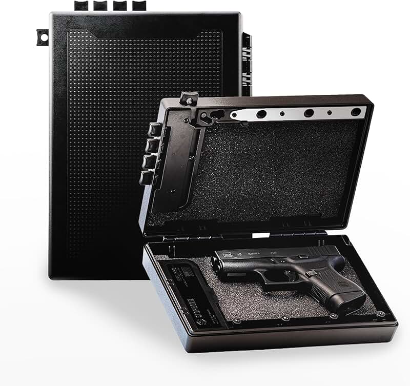 Tactical Handgun Storage Lock Box, 2 Pack