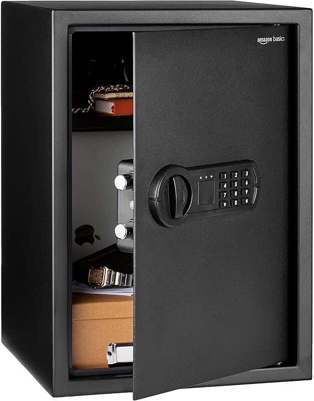 Steel Home Security Safe with Keypad Lock, 1.8 Cu Ft