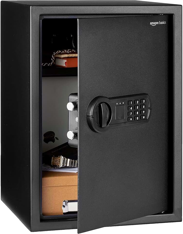 Steel Home Security Safe with Keypad Lock, 1.8 Cu Ft