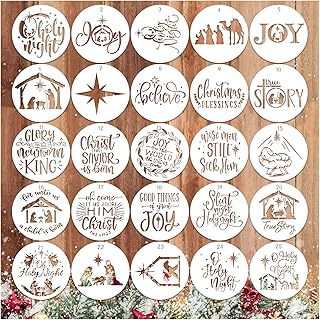 25 Christmas Nativity Scene Stencils for Painting and Crafts