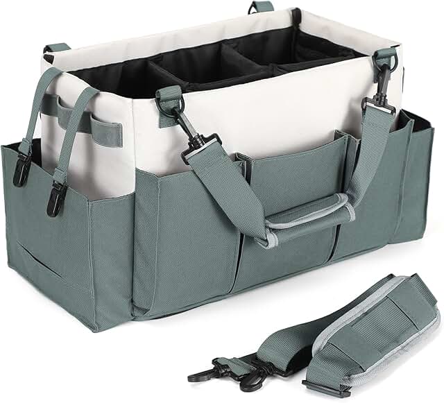 Large Wearable Cleaning Caddy with Multiple Compartments
