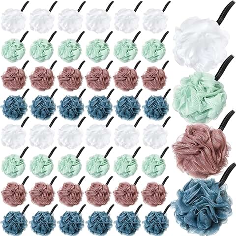 48 Soft Bath Loofahs for Shower and Exfoliation