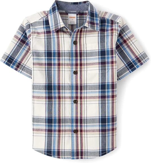 Baby Boys' Short Sleeve Button-Up Shirt