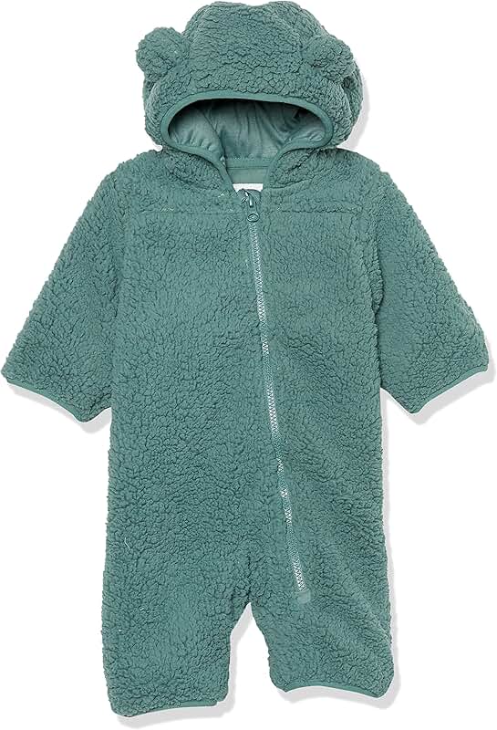 Unisex Baby Sherpa Fleece Bunting Suit