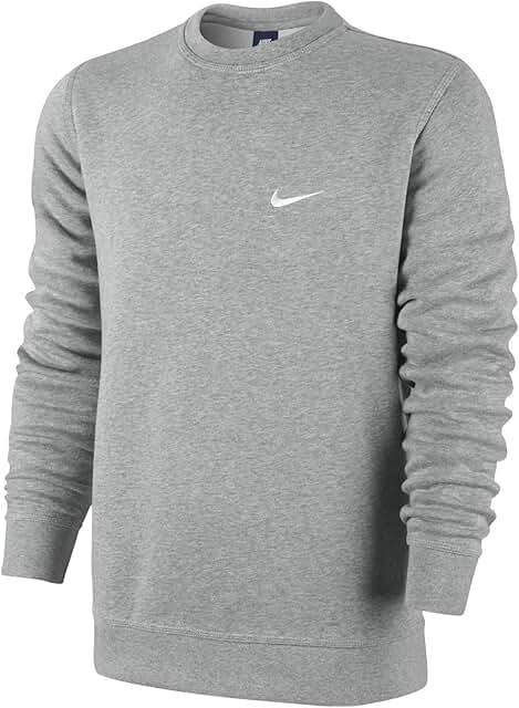 Men's Black and White Crew Sweatshirt