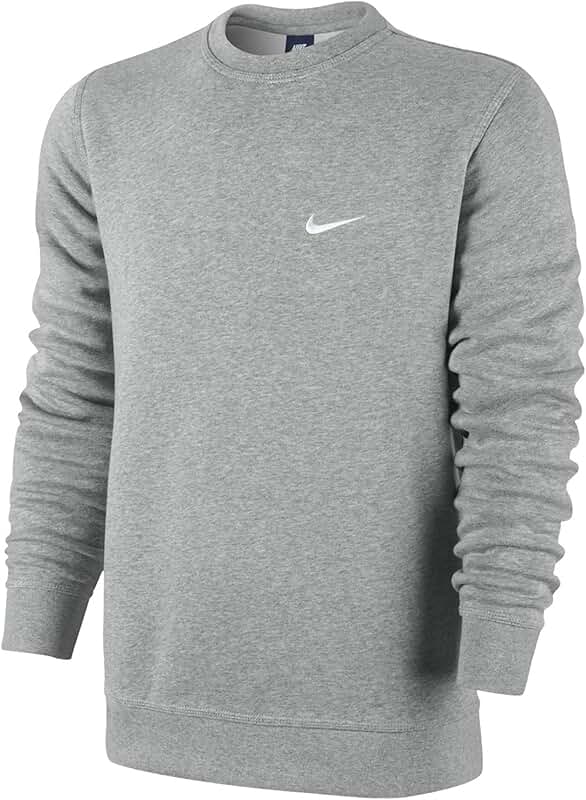 Men's Black and White Crew Sweatshirt