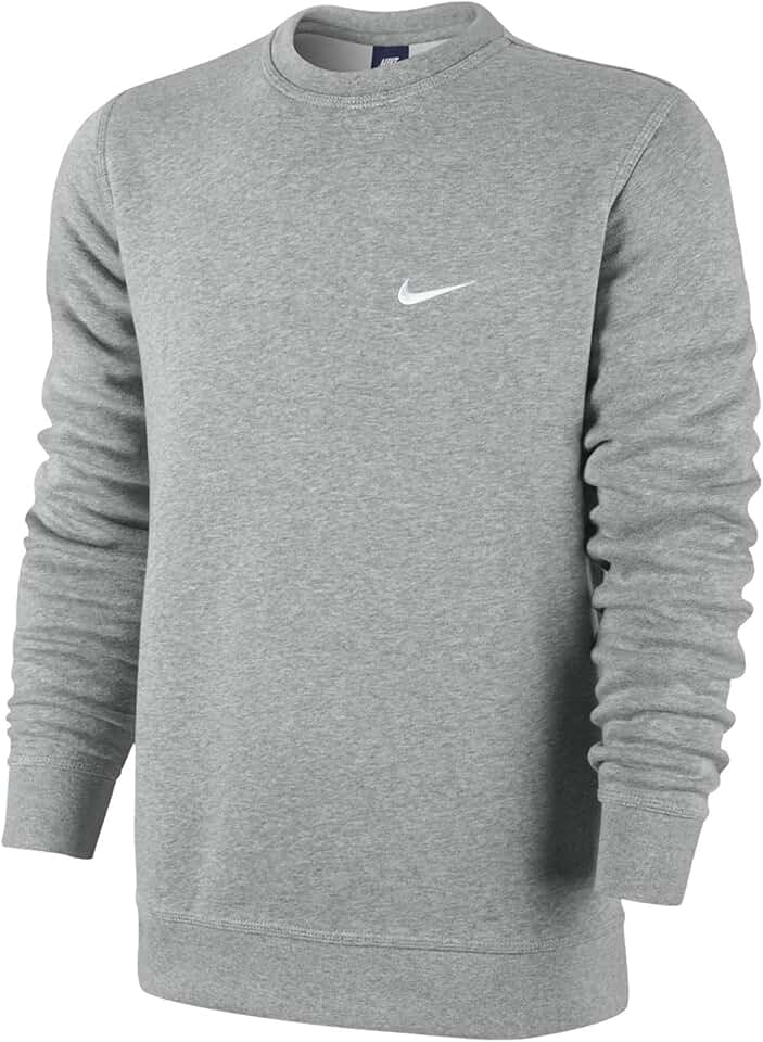 Men's Black and White Crew Sweatshirt