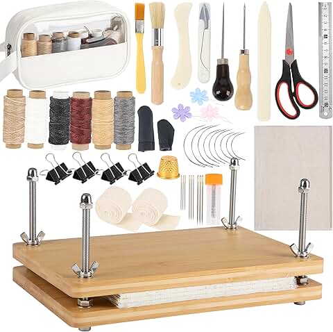 50-Piece Book Binding Kit for Beginners